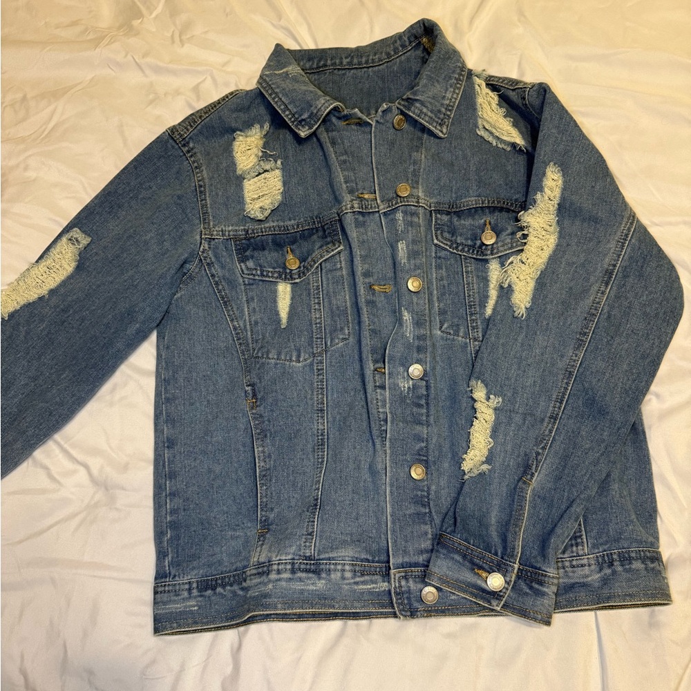 Distressed Denim Jacket